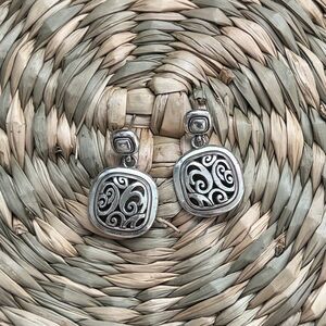 Brighton Silver Swirl Earrings